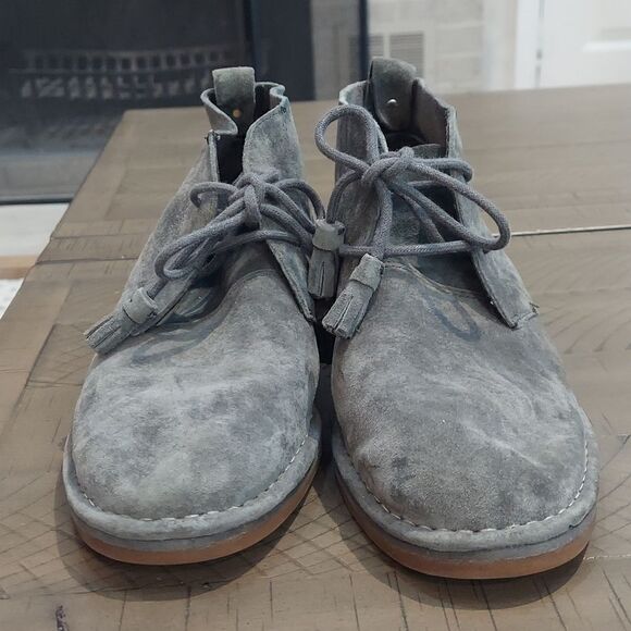 Hush Puppies Cyra Catelyn Gray Suede Chukka Boots Sz 8.5 - Picture 3 of 11